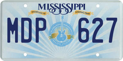 MS license plate MDP627