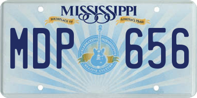 MS license plate MDP656