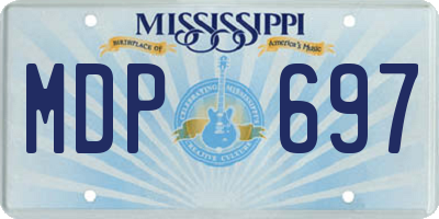 MS license plate MDP697