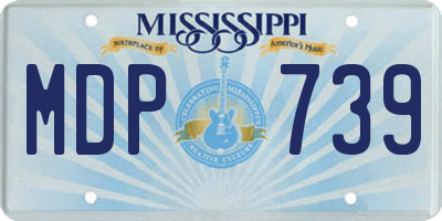 MS license plate MDP739