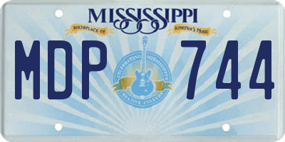 MS license plate MDP744