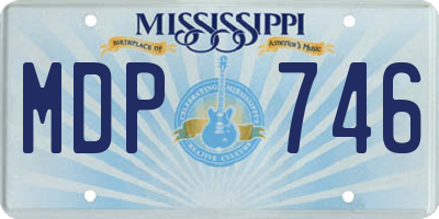 MS license plate MDP746