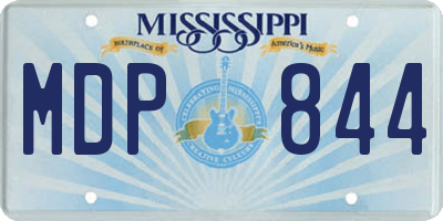 MS license plate MDP844