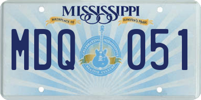MS license plate MDQ051