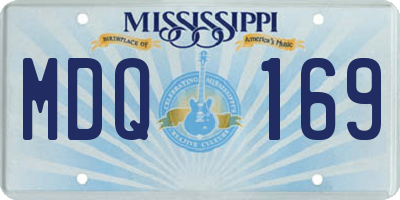 MS license plate MDQ169