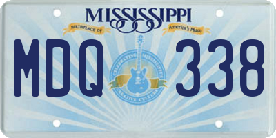 MS license plate MDQ338