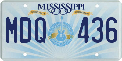 MS license plate MDQ436