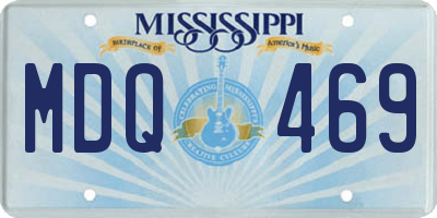MS license plate MDQ469