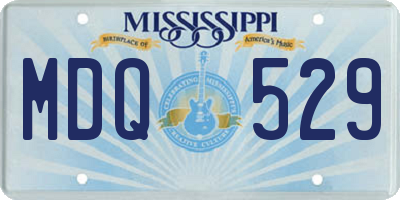 MS license plate MDQ529
