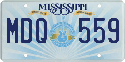 MS license plate MDQ559