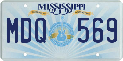 MS license plate MDQ569