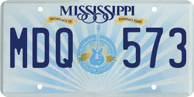 MS license plate MDQ573