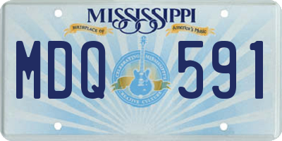 MS license plate MDQ591