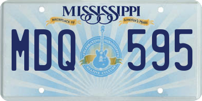 MS license plate MDQ595
