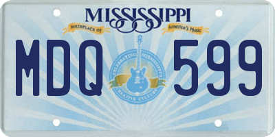 MS license plate MDQ599