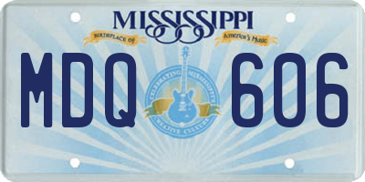 MS license plate MDQ606