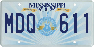 MS license plate MDQ611