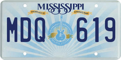MS license plate MDQ619