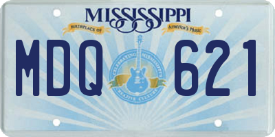 MS license plate MDQ621