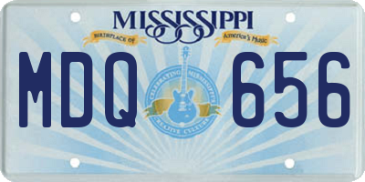 MS license plate MDQ656