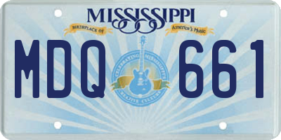 MS license plate MDQ661