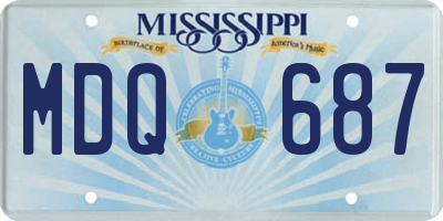 MS license plate MDQ687