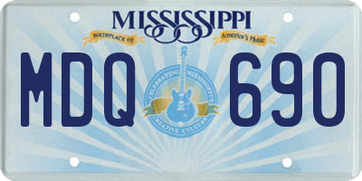 MS license plate MDQ690
