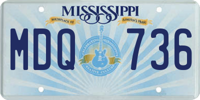 MS license plate MDQ736