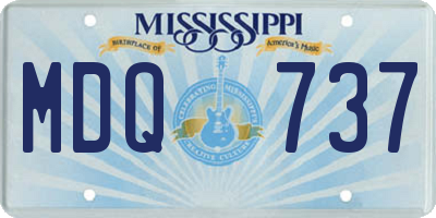 MS license plate MDQ737