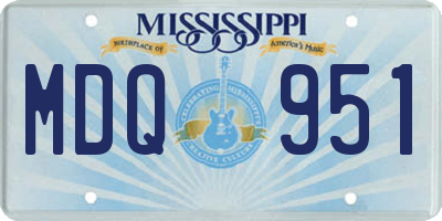 MS license plate MDQ951