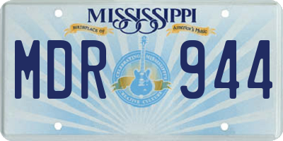 MS license plate MDR944