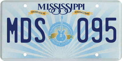MS license plate MDS095