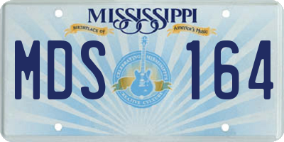 MS license plate MDS164