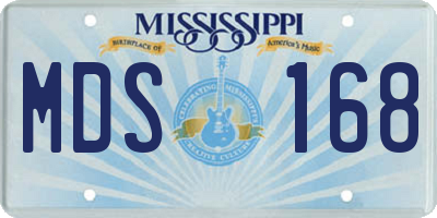 MS license plate MDS168
