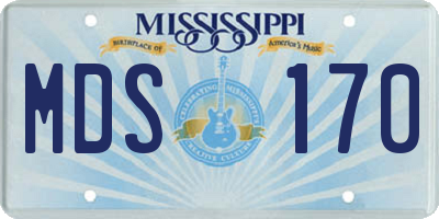 MS license plate MDS170