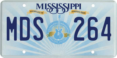 MS license plate MDS264