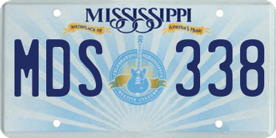 MS license plate MDS338