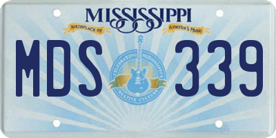MS license plate MDS339