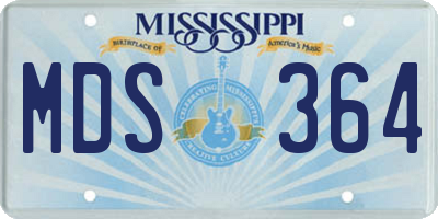 MS license plate MDS364