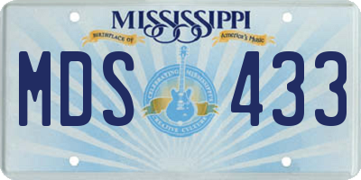 MS license plate MDS433