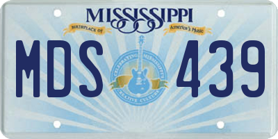 MS license plate MDS439