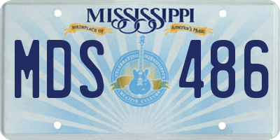 MS license plate MDS486