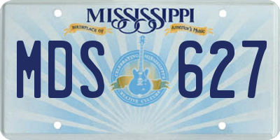 MS license plate MDS627