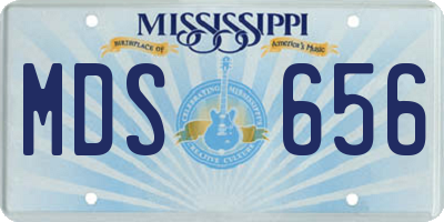 MS license plate MDS656