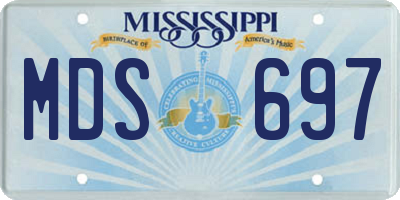 MS license plate MDS697