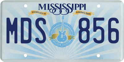 MS license plate MDS856