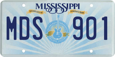 MS license plate MDS901