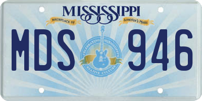MS license plate MDS946