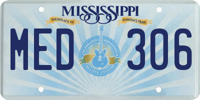 MS license plate MED306