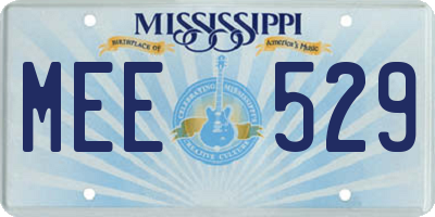 MS license plate MEE529